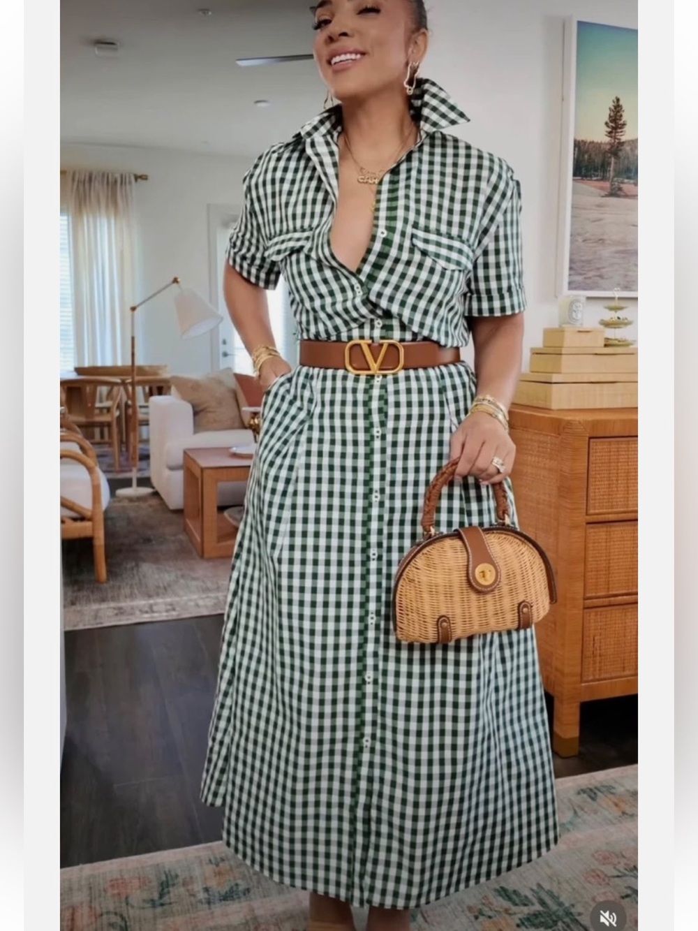New Zara Waits Strap Mid Summer Short Sleeve Dress  Size L